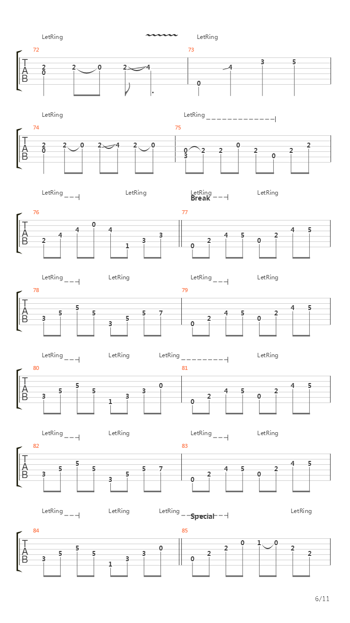 Beginning Of The End吉他谱