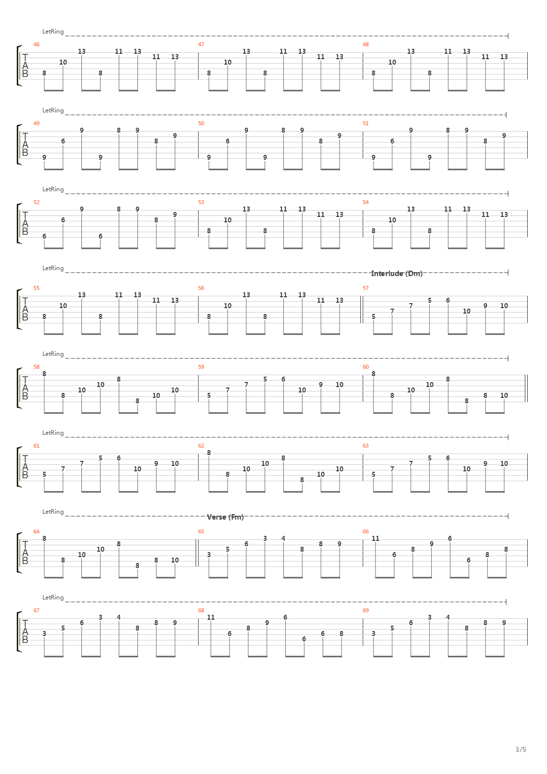 Hardcore吉他谱
