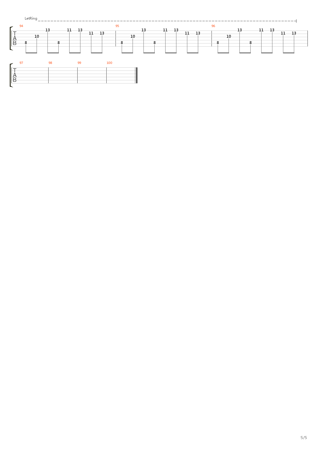 Hardcore吉他谱