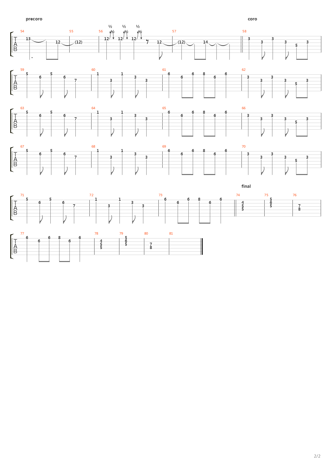 Locos吉他谱