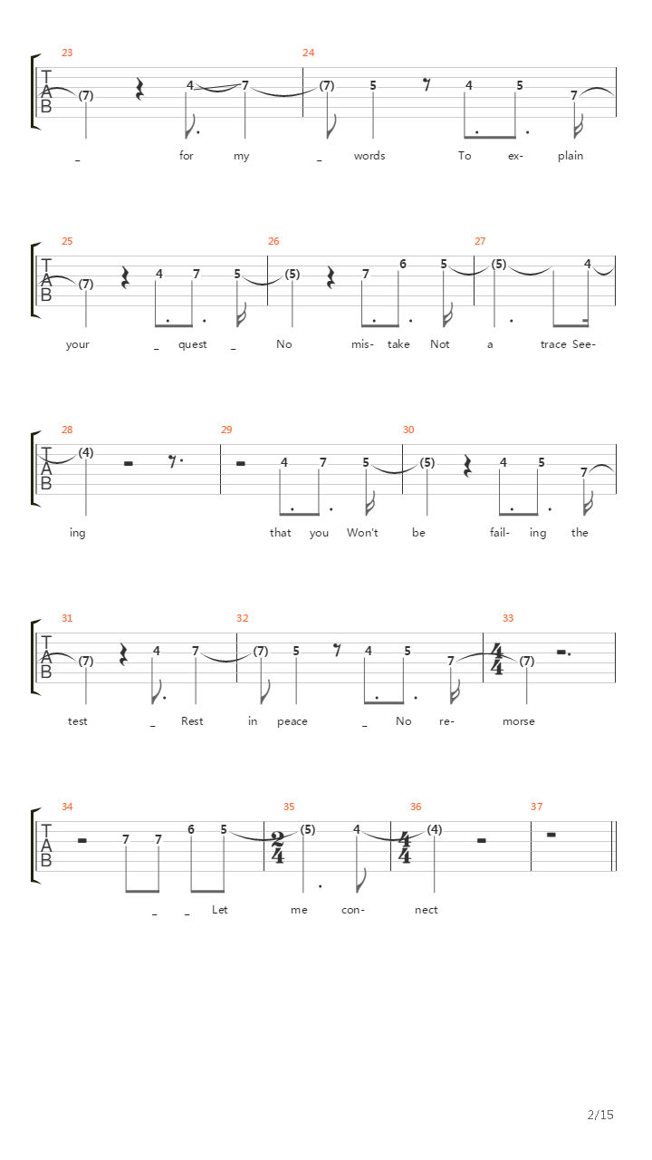 Forced Entry吉他谱