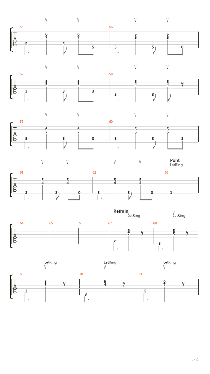 Easy Way Out吉他谱