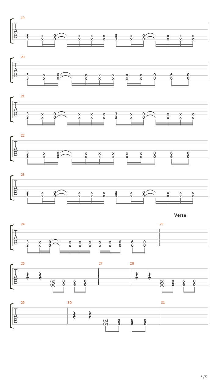 Burning Flag吉他谱