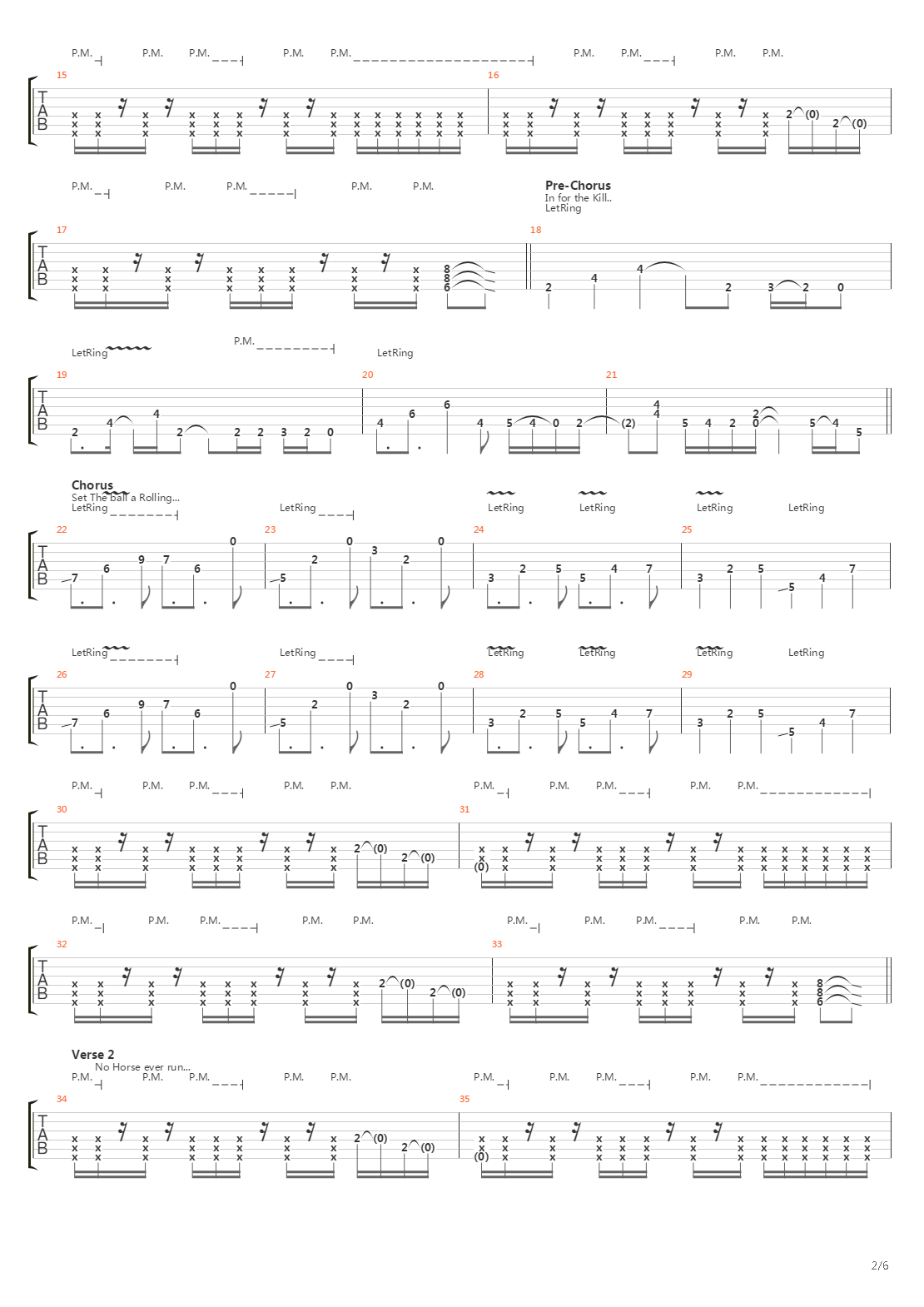 Train Of Consequences吉他谱