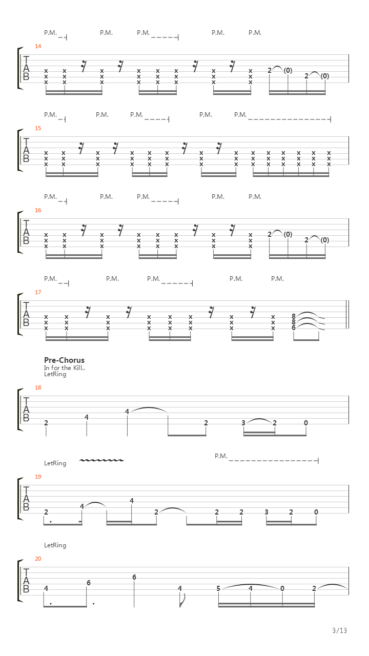 Train Of Consequences吉他谱