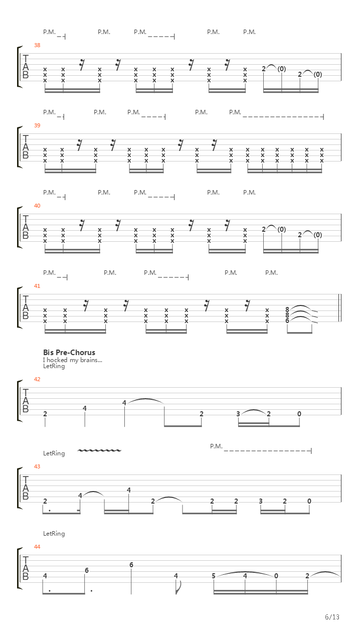 Train Of Consequences吉他谱