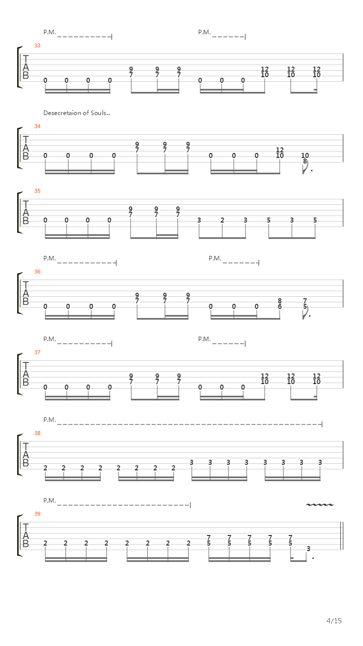 Desecration Of Souls吉他谱