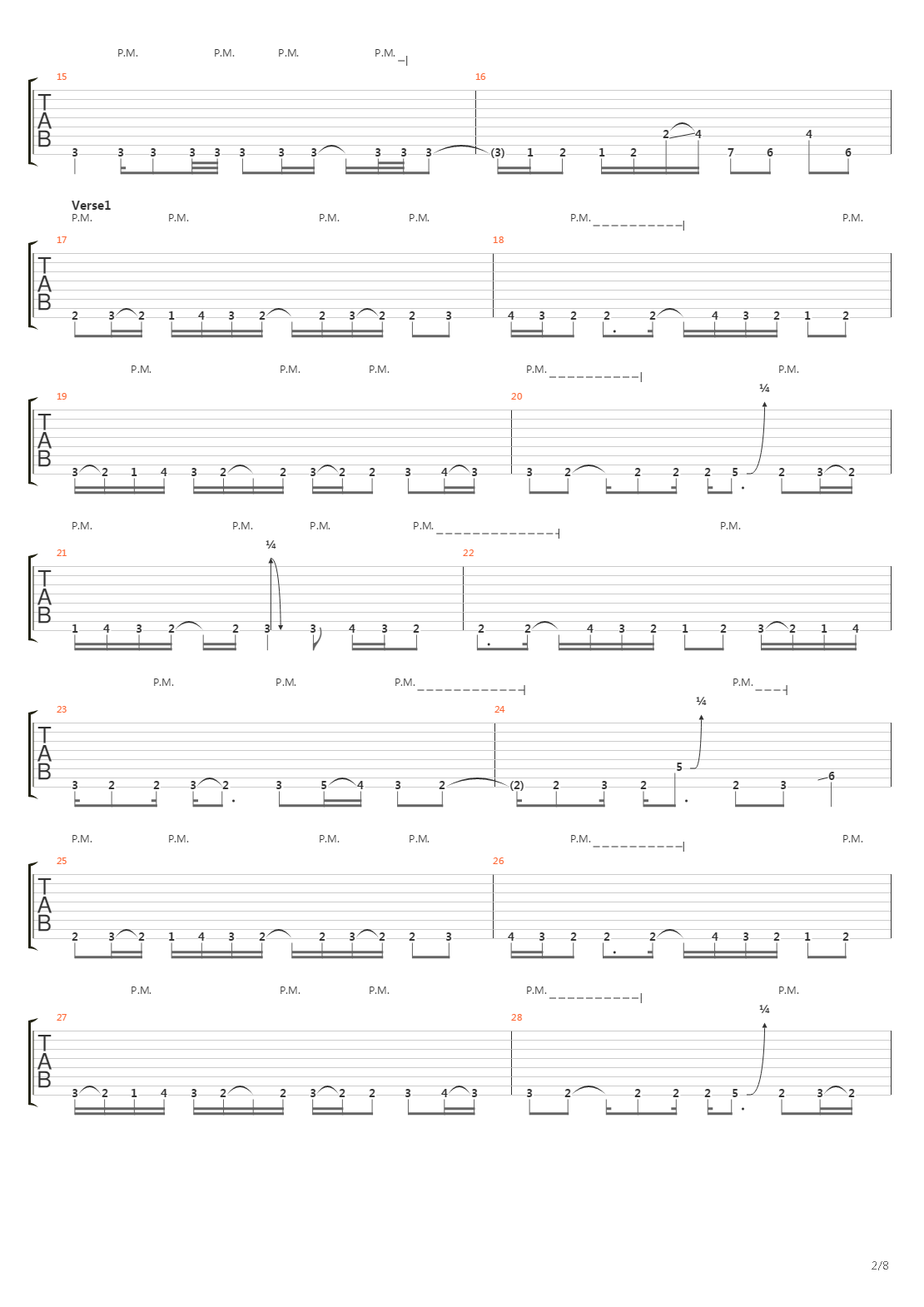 Stifled吉他谱