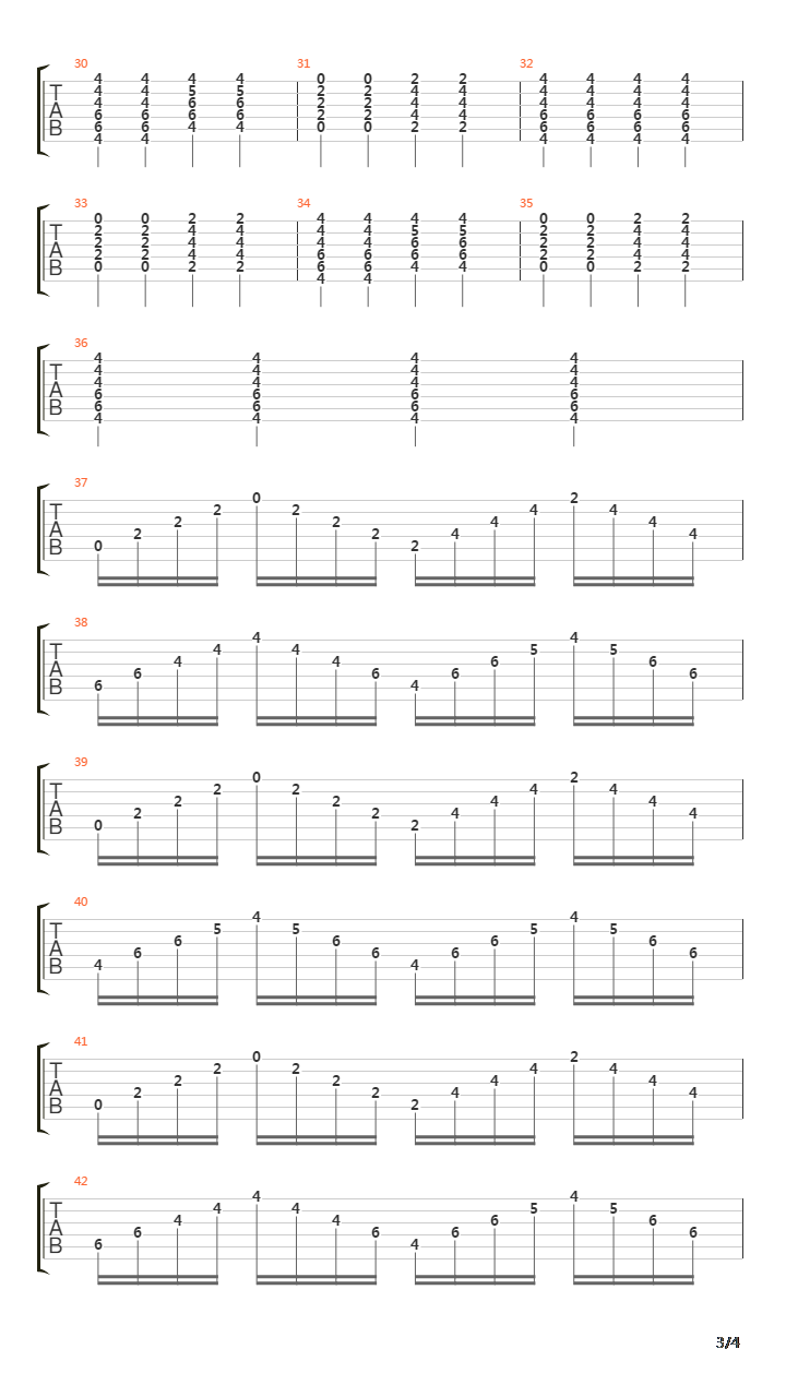 林中鸟（主音，节奏，UK，三乐器自用版本）吉他谱