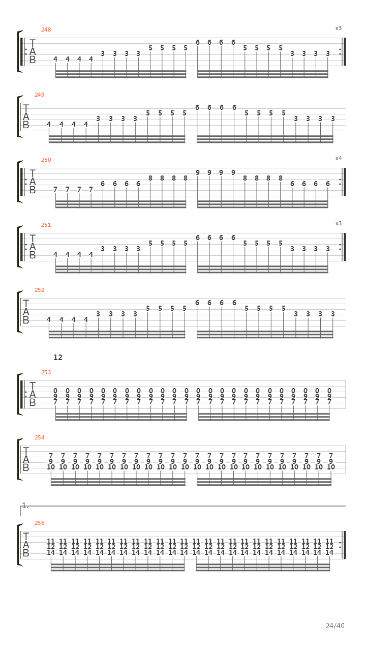 Il Flaen吉他谱