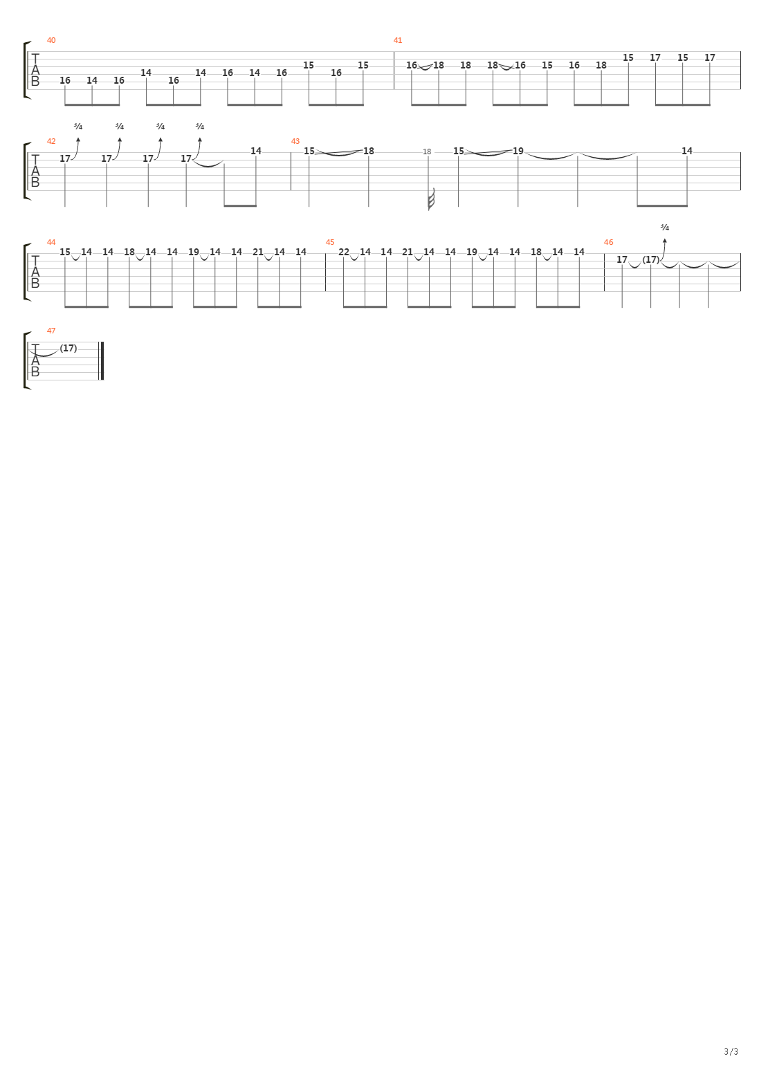 Beneath The Mire吉他谱