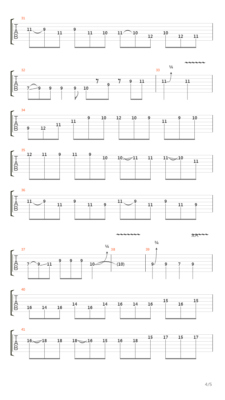 Beneath The Mire吉他谱