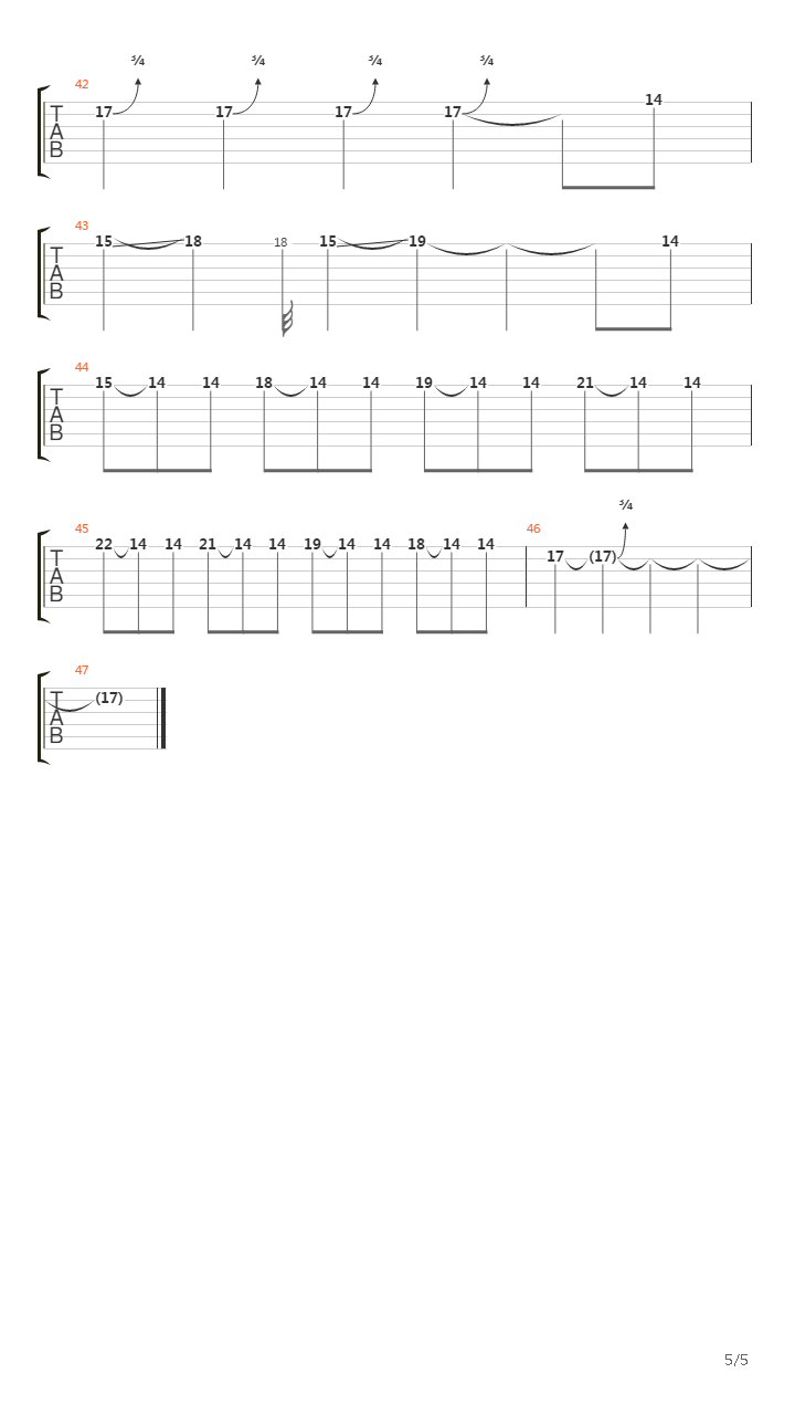 Beneath The Mire吉他谱