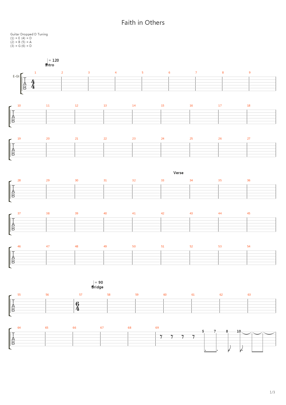 Faith In Others吉他谱