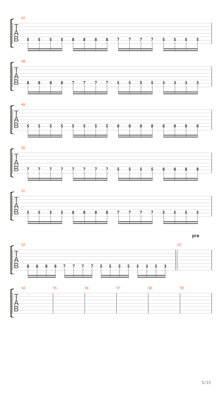 Terminal吉他谱