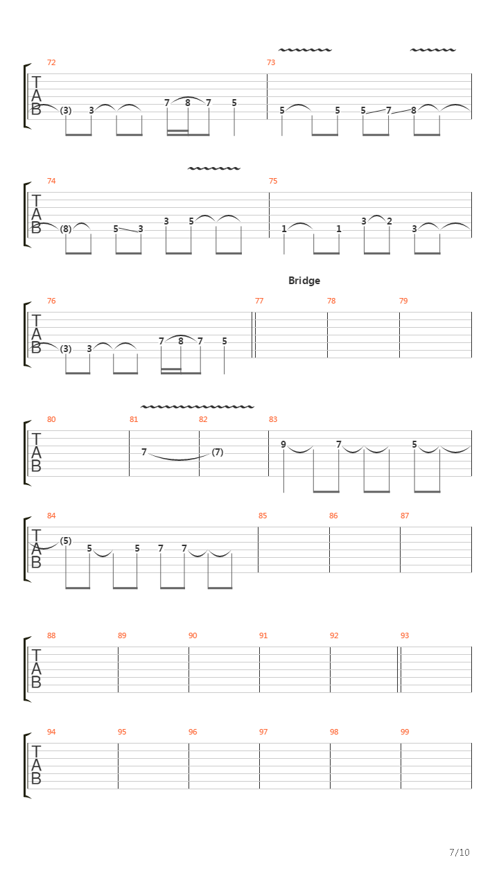 Terminal吉他谱