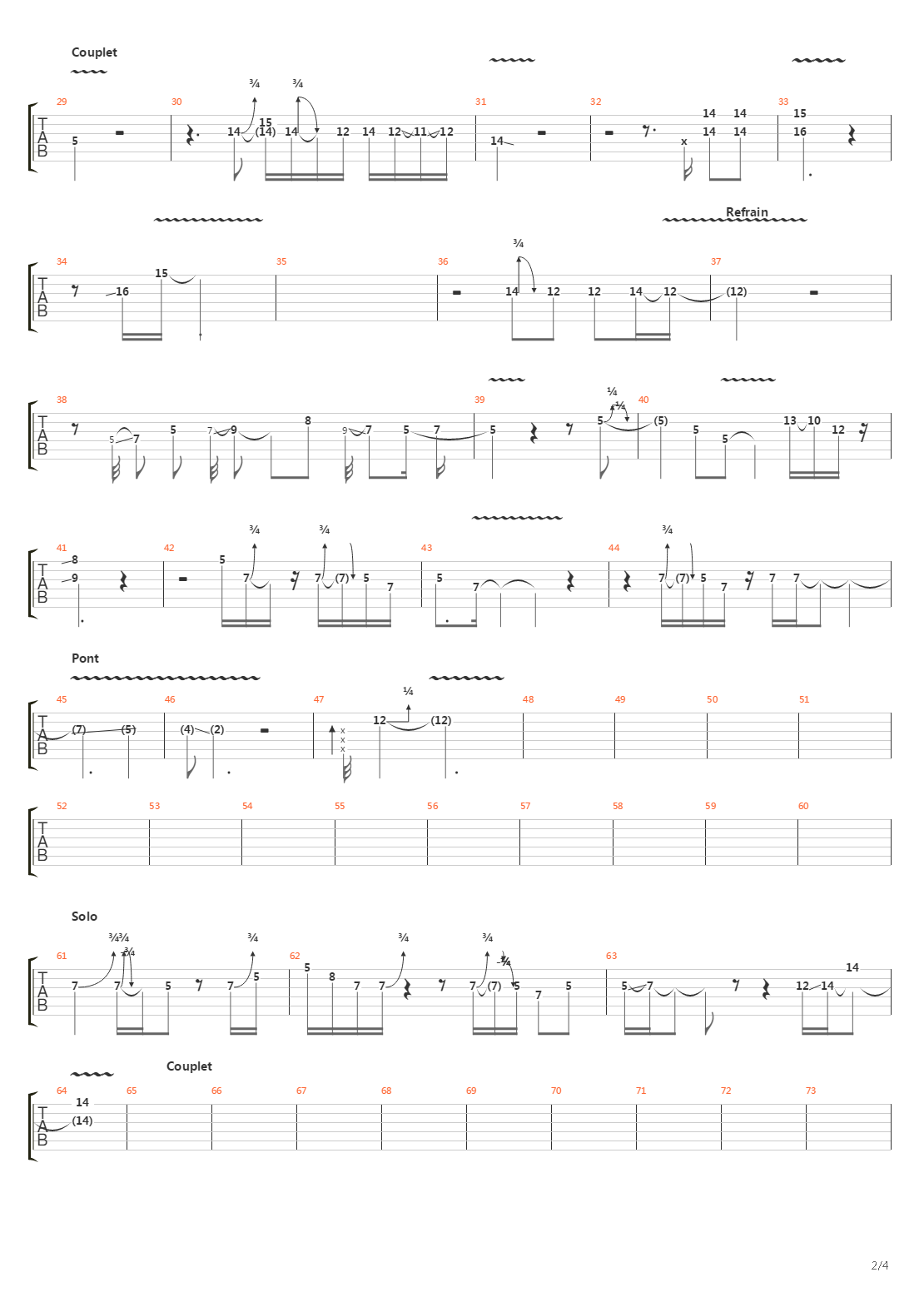 Learning To Fly吉他谱