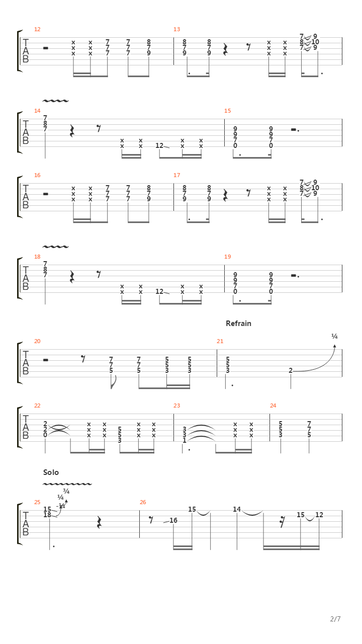 Learning To Fly吉他谱