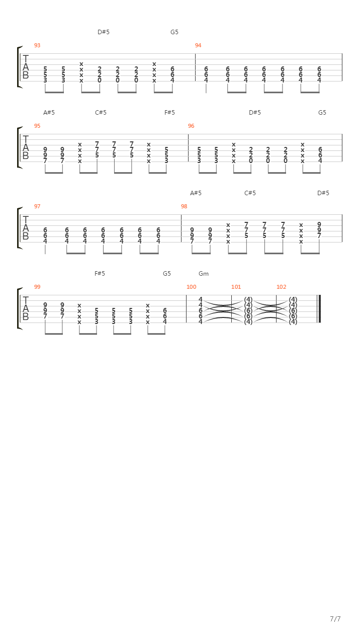 Oona吉他谱