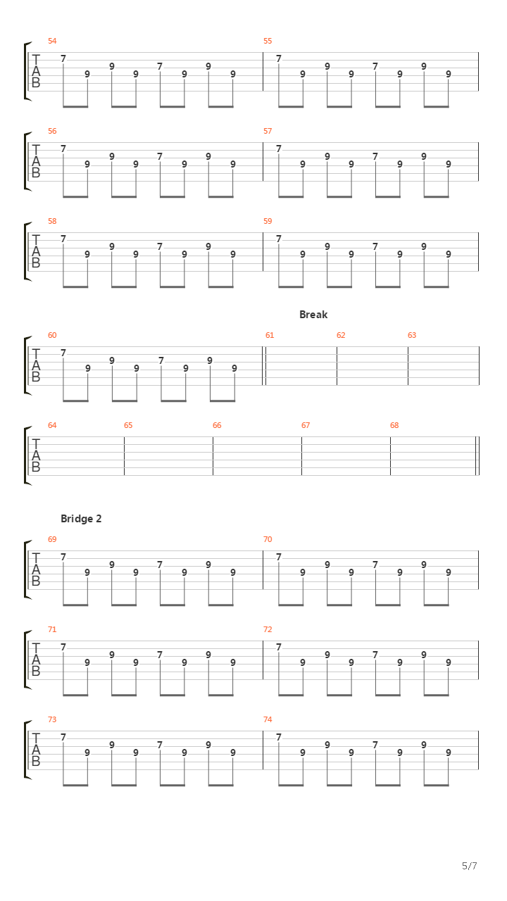 Hold On To Me吉他谱