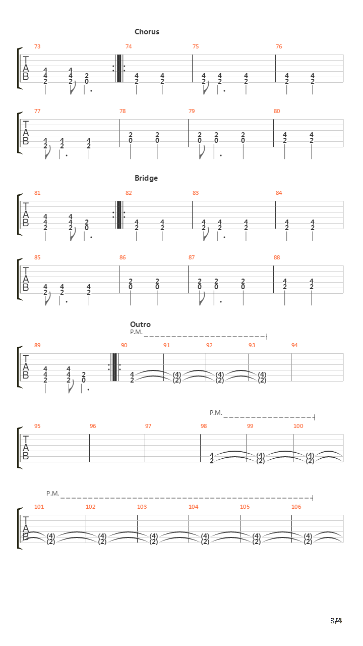 The Four Horsemen吉他谱