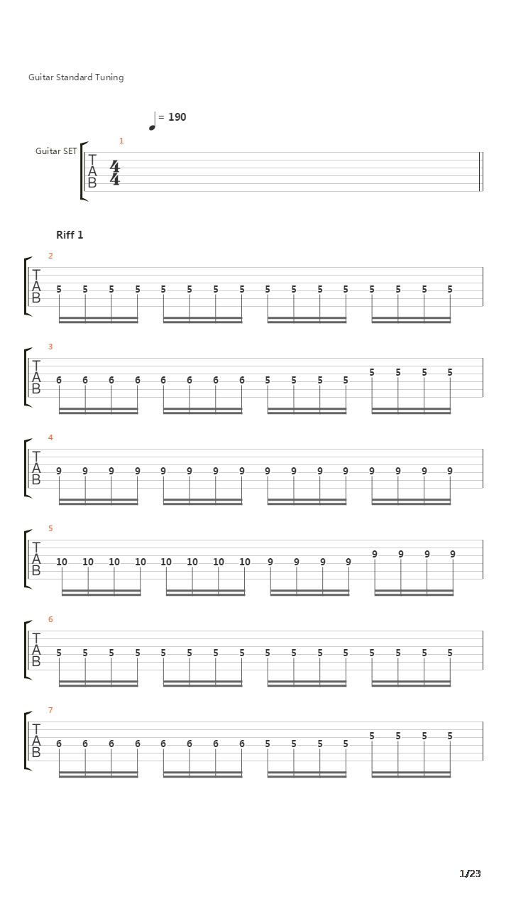 Okularis Infernum吉他谱