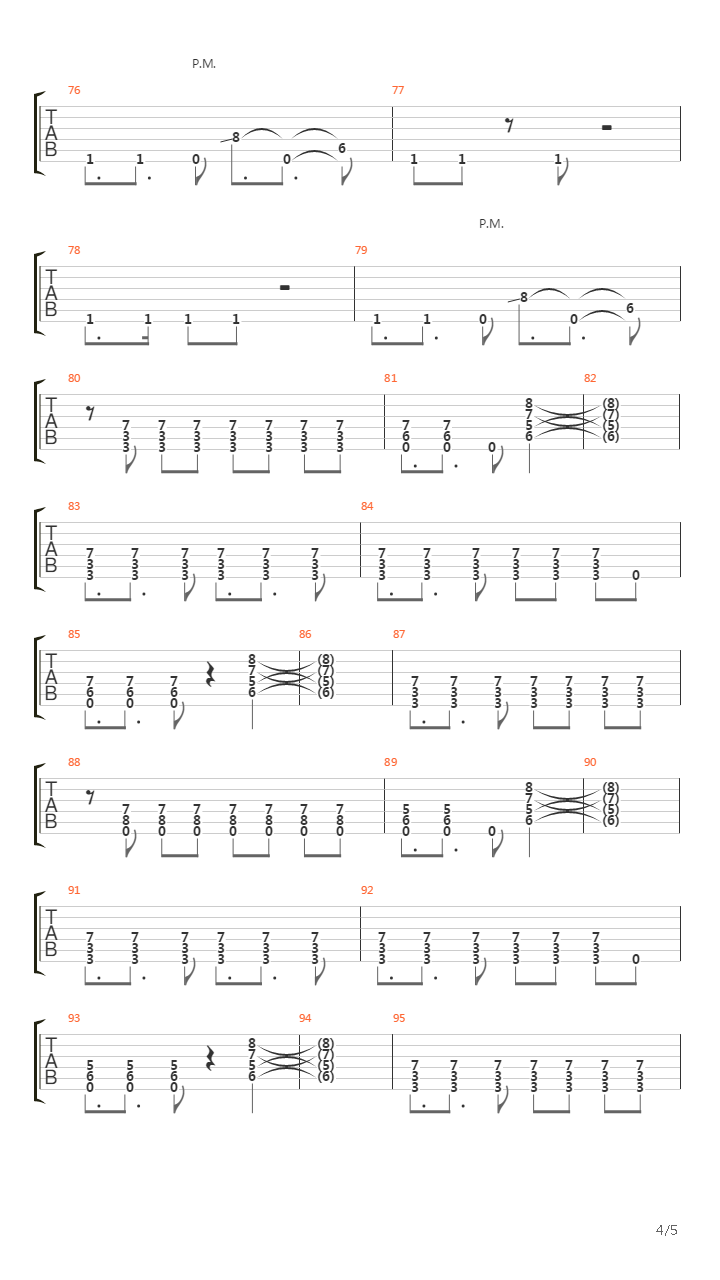 The Well吉他谱