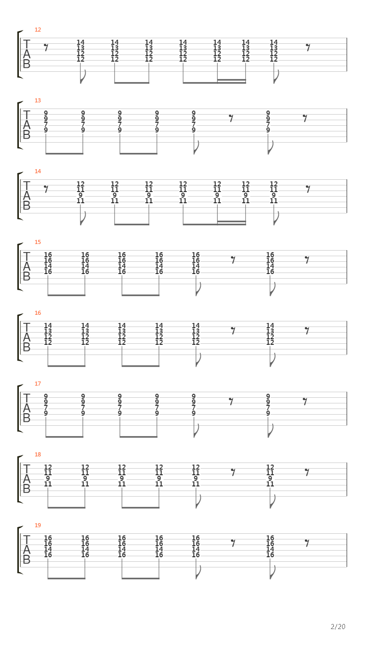 Messenger吉他谱