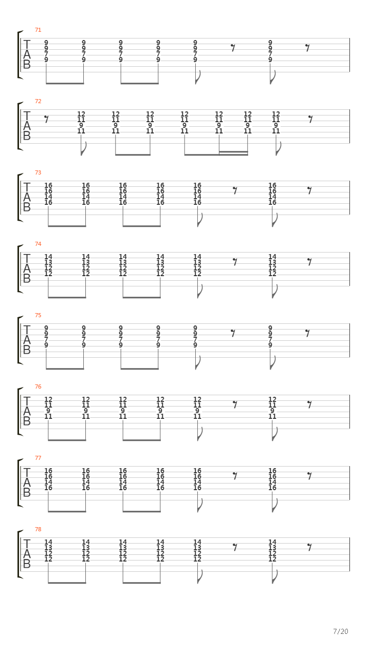 Messenger吉他谱