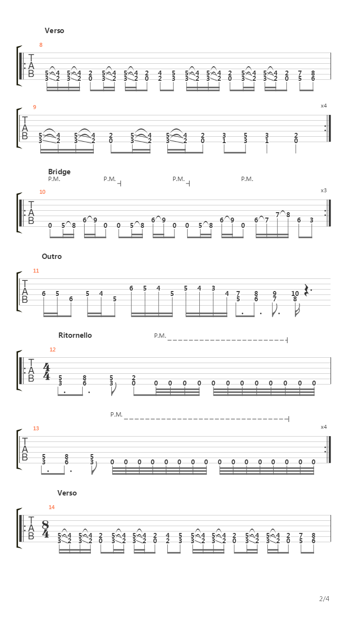 Skeleton吉他谱