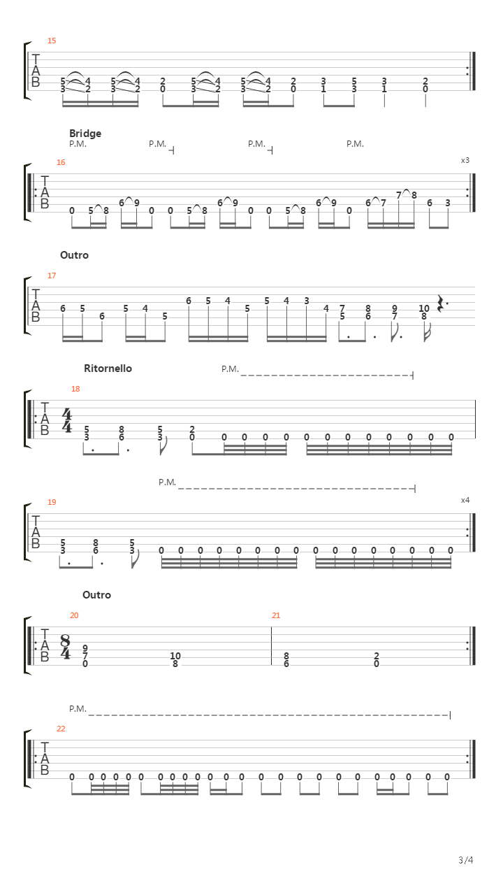 Skeleton吉他谱