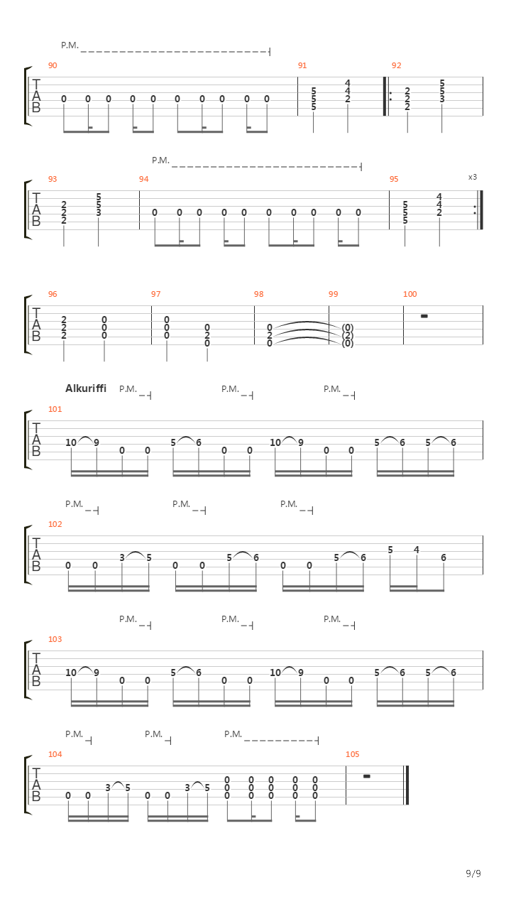 Ristiriita吉他谱