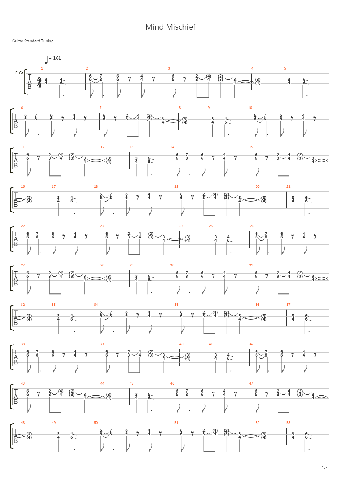 Mind Mischief吉他谱