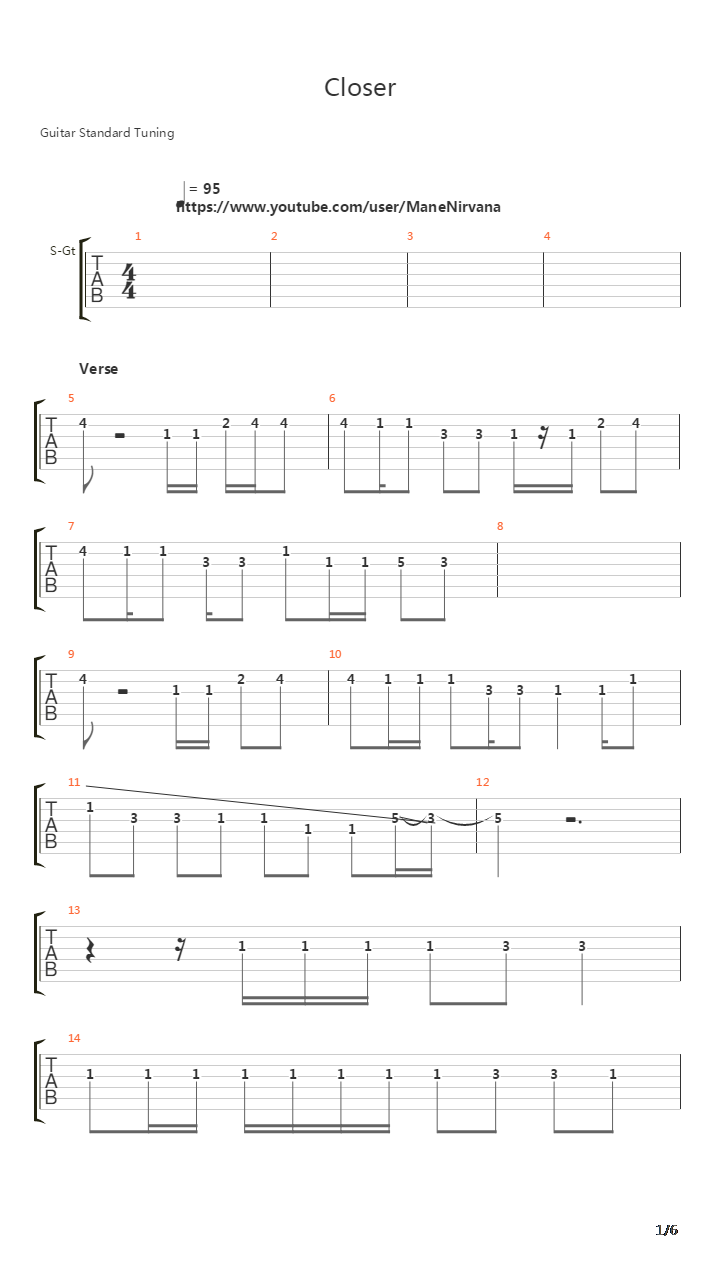 Closer吉他谱