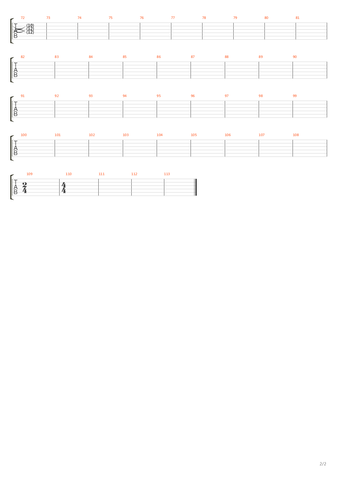 Flyover States吉他谱