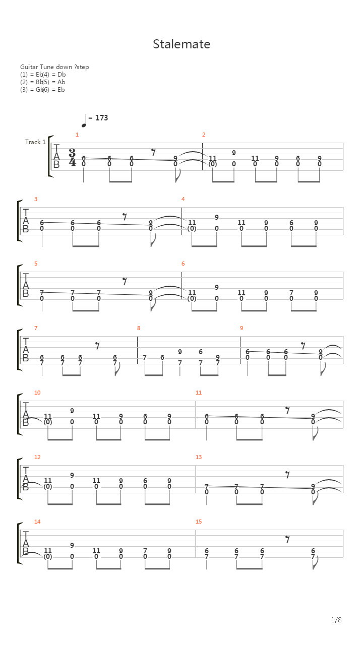 Stalemate吉他谱