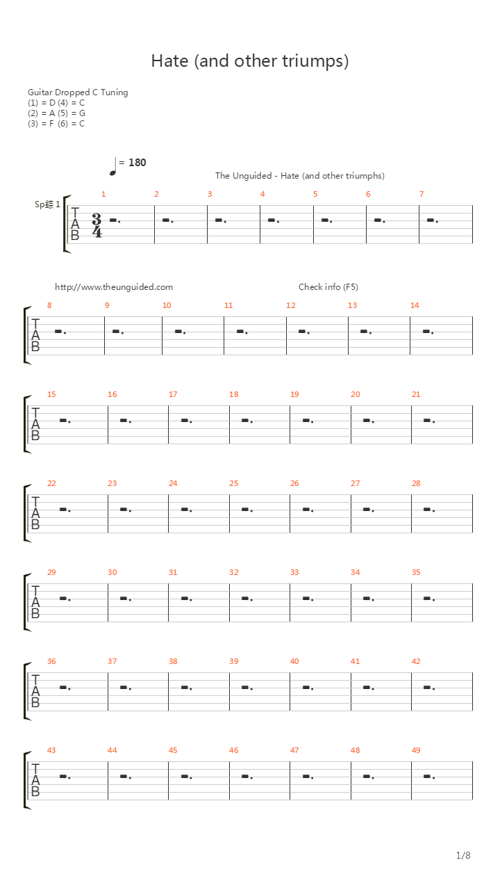 Hate And Other Triumphs吉他谱