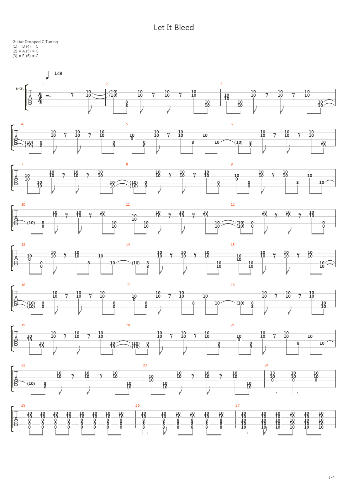 Let It Bleed吉他谱