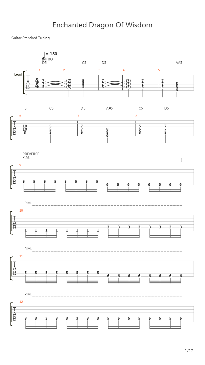 Enchanted Dragon Of Wisdom吉他谱