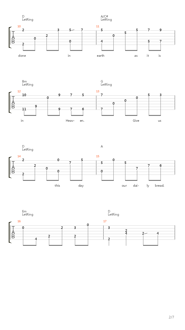 Hymne吉他谱