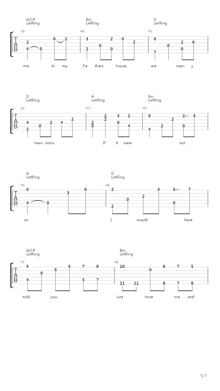 Hymne吉他谱