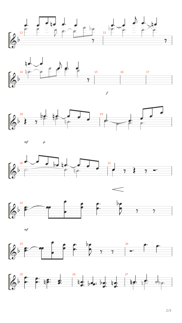 Requiem In D Minor K 626 Lacrimosa Dies Illa吉他谱