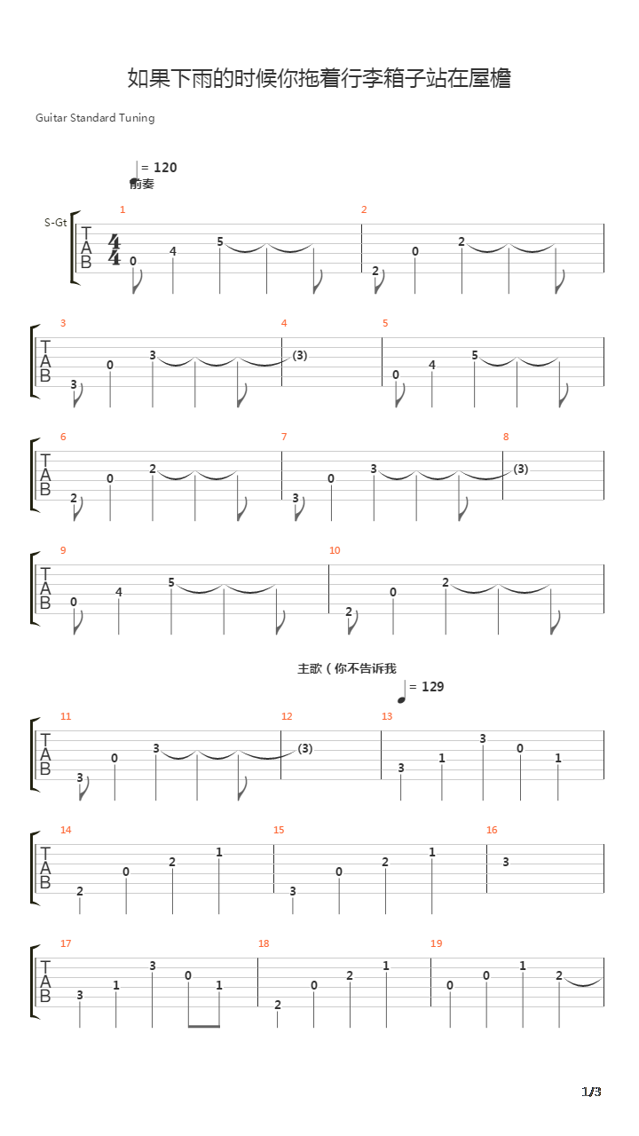 如果下雨的时候你拖着行李箱子站在屋檐下面那么其实我没有足够的时间找一个好一点的理吉他谱