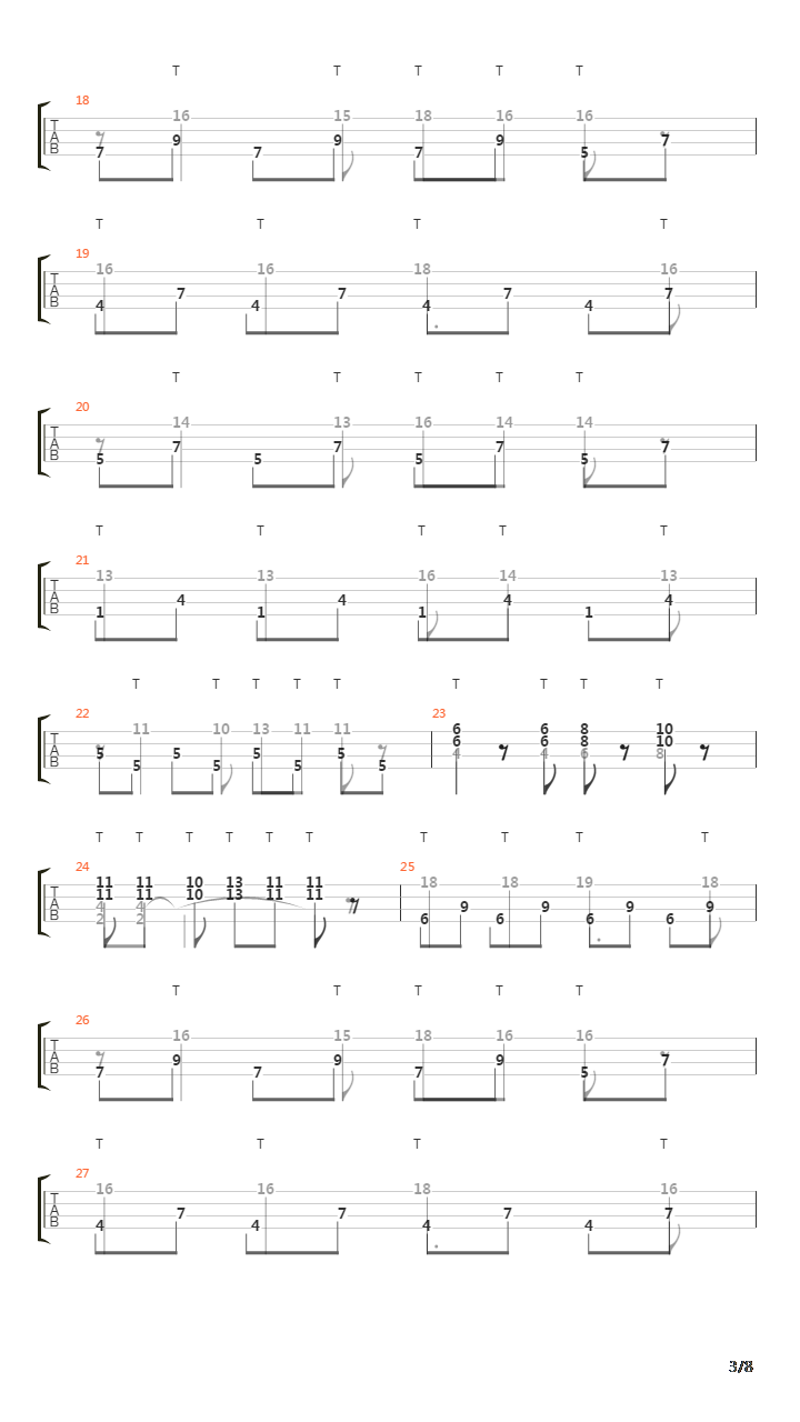 地狱贝斯破坏与重生古典名曲（匈牙利舞曲）吉他谱