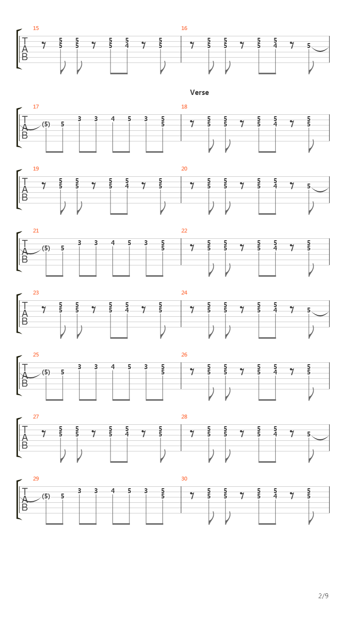 1980吉他谱