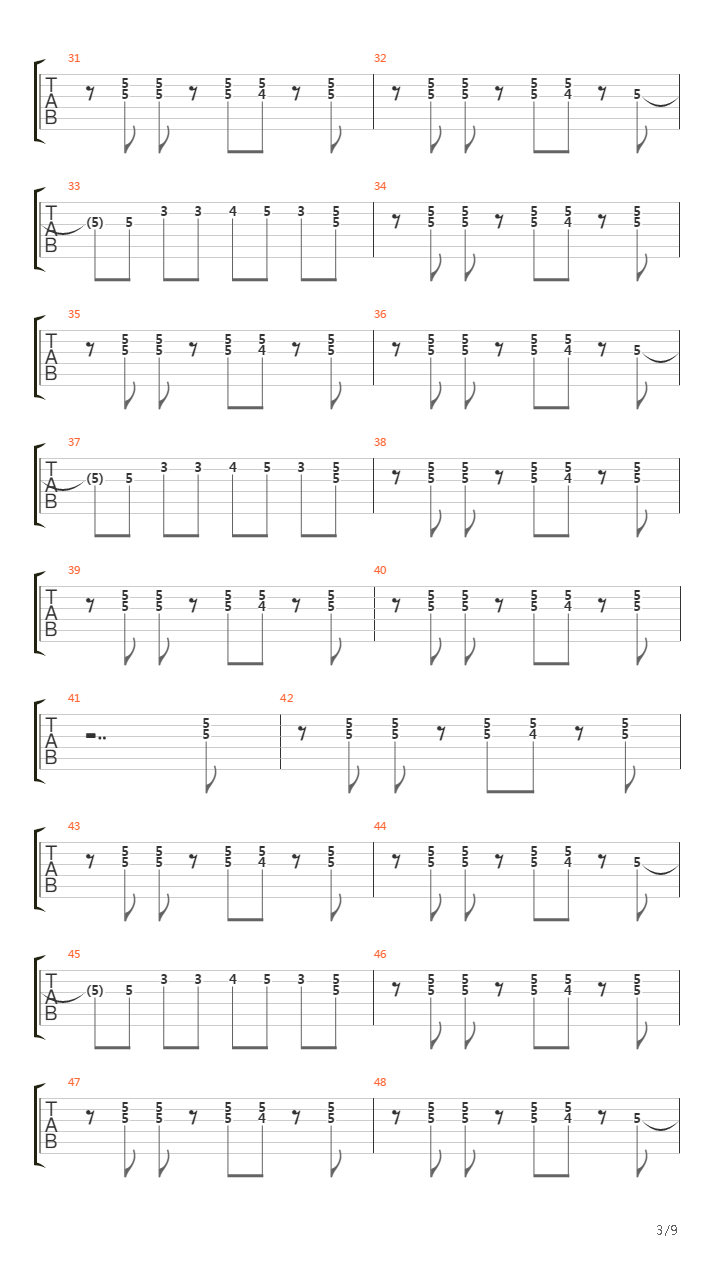 1980吉他谱