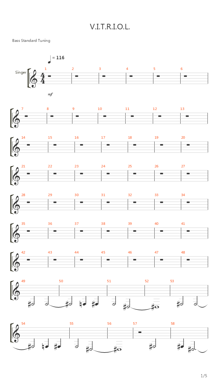 Vitriol吉他谱