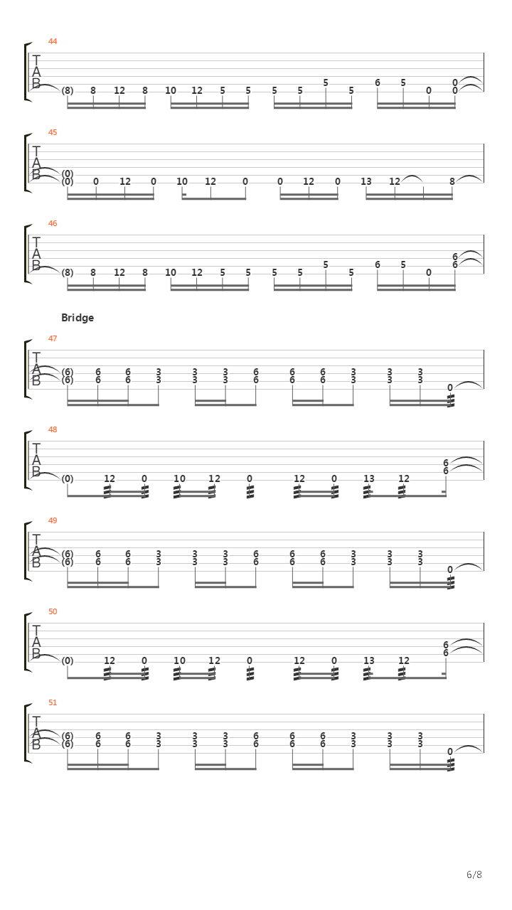 Oil Upon The Sores Of Lepers吉他谱