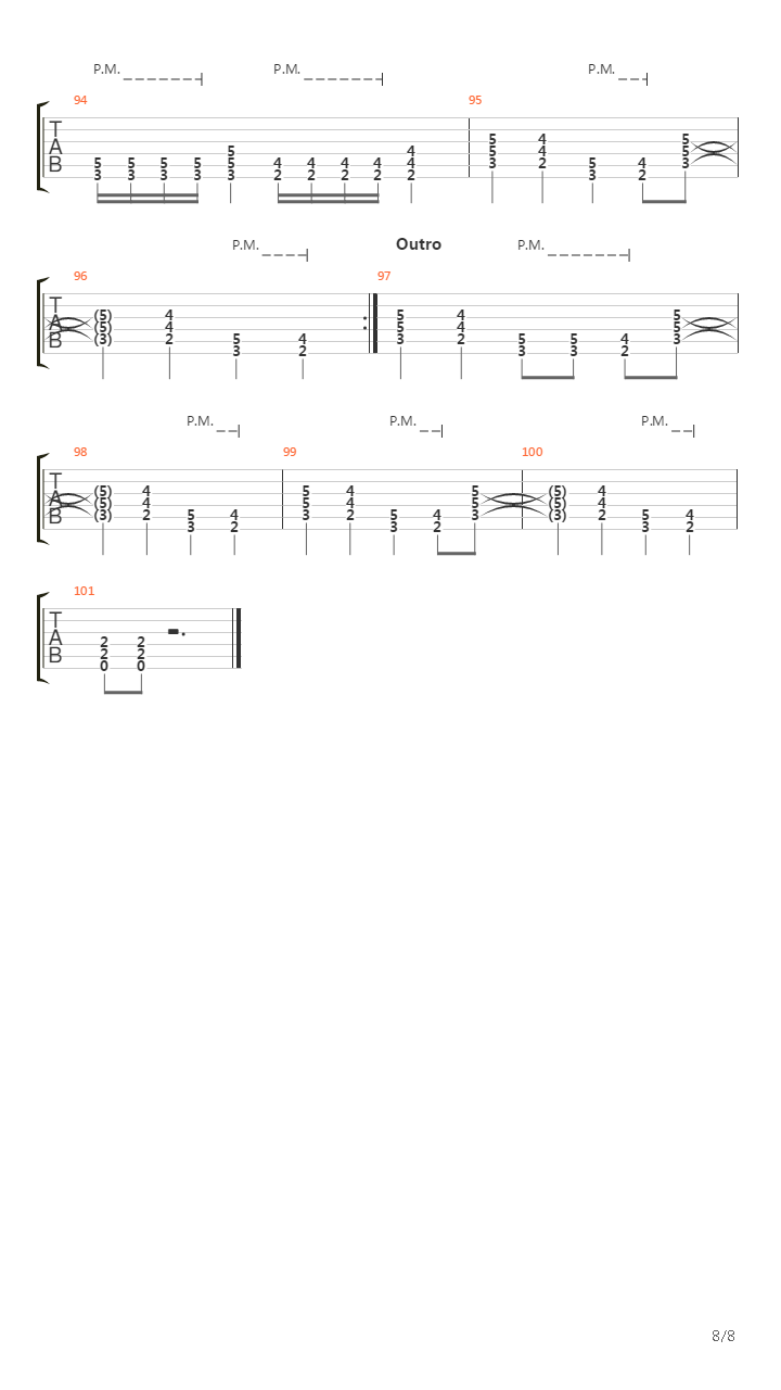 Sous Pression吉他谱