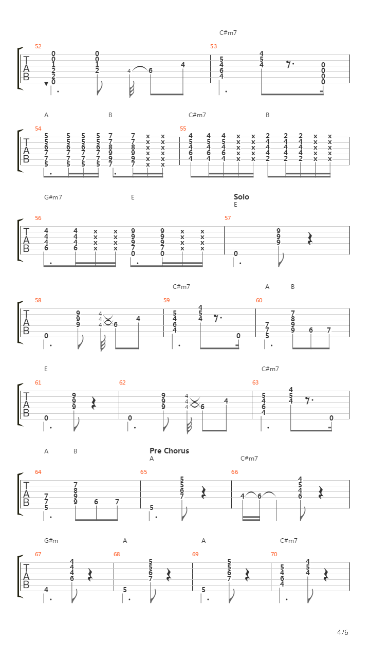 Dive吉他谱